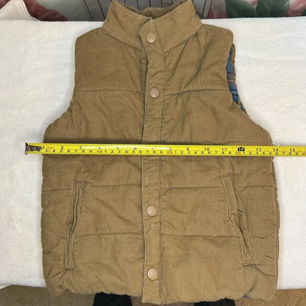 Boys Tommy Bahama Corduroy & Flannel Vest ‎ Size 4